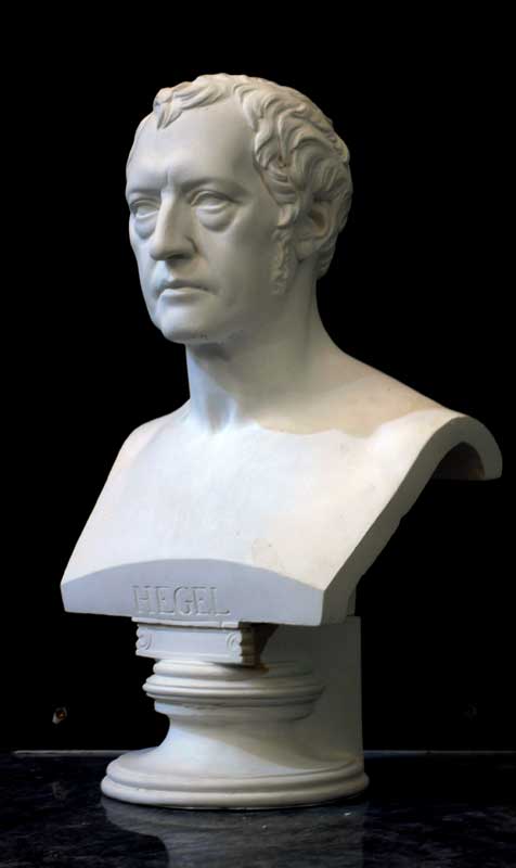 Hegel Büste von Rechts